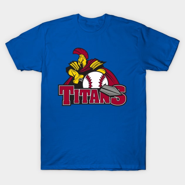 Titans Baseball Logo T-Shirt by DavesTees